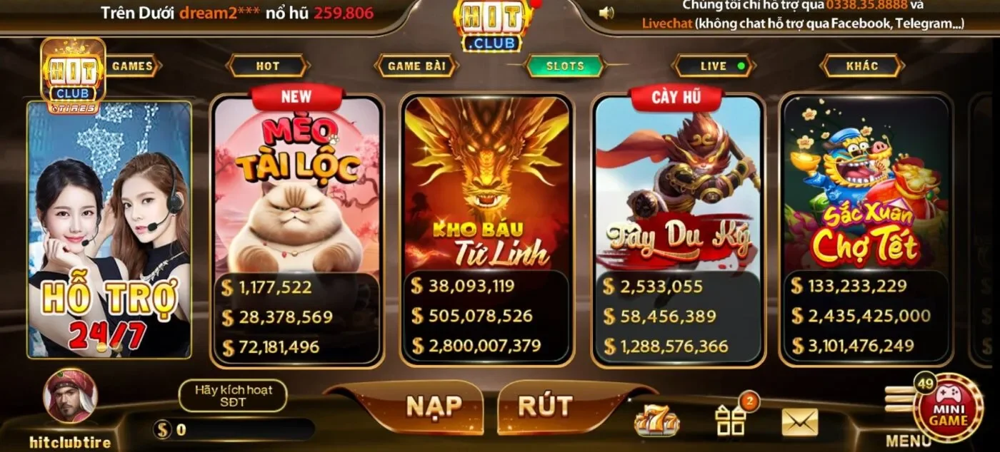 Về chúng tôi kho game Hitclub nổi bật đa dạng